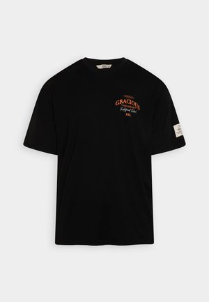 Redefined Rebel KETHAN BOXY FIT - Print T-shirt - black