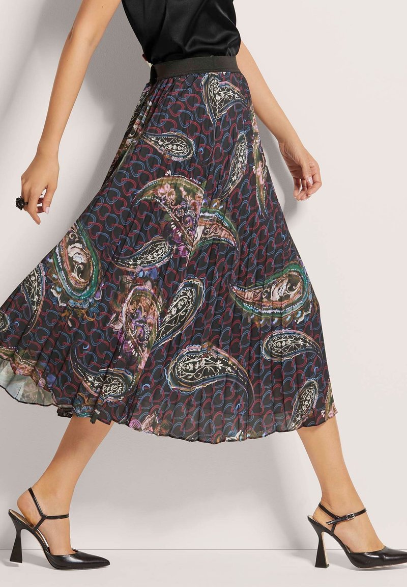 MADELEINE MIT PAISLEY-MUSTER A-line skirt multicolor black