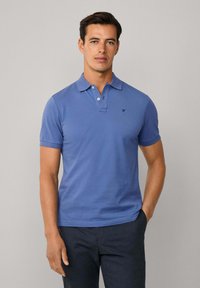 Hackett London SLIM FIT LOGO - Polotričko - eton blue