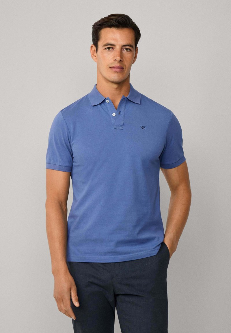 Hackett London SLIM FIT LOGO - Polotričko - eton blue