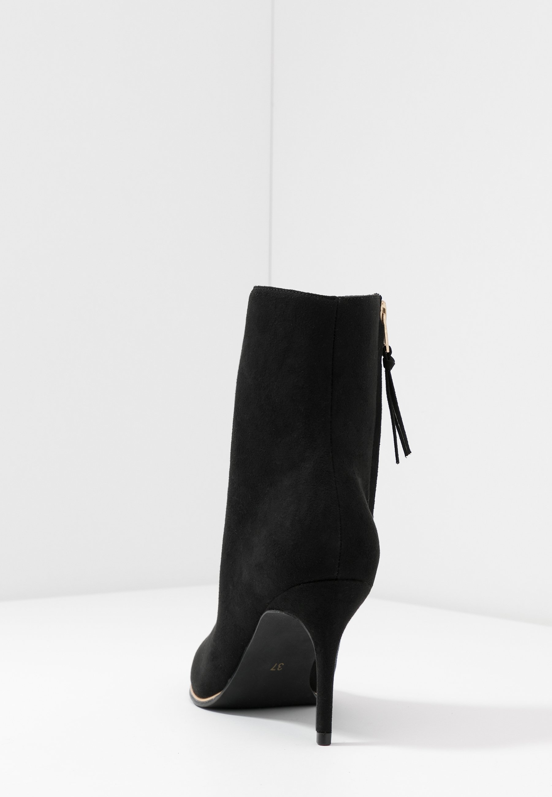 Enkellaarsjes met hoge hak black Enkellaarsjes met hoge hak black