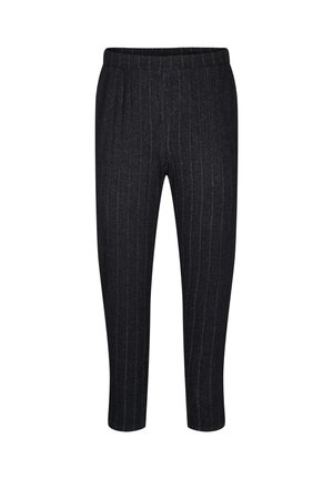 Zizzi Stoffhose - black melange