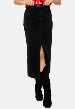 Jeansrock - black