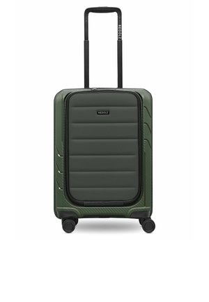 ESSENTIALS 17 4-ROLLEN KABINENTROLLEY 55 CM SOFT-POCKET LAPTOPFACH - Bagaglio a mano - olive