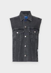 VEST PRINT - Vest - washed black