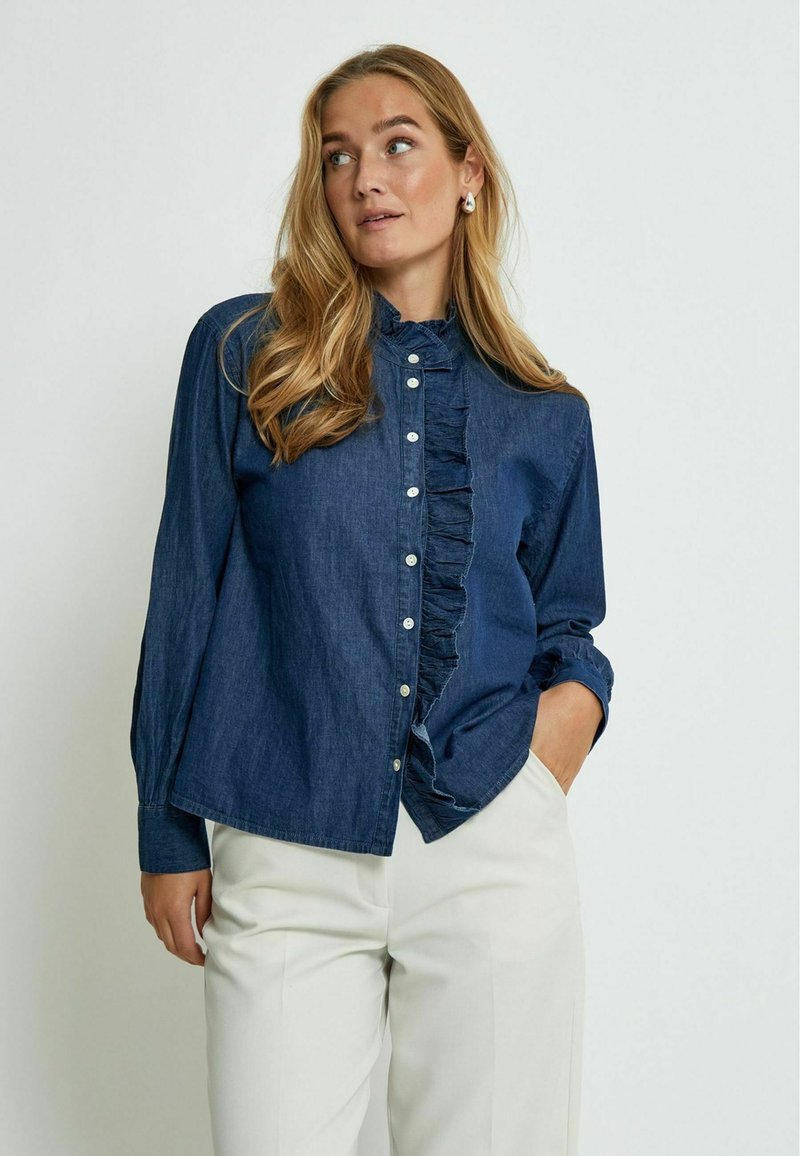 Desires Hemdbluse - mid blue denim