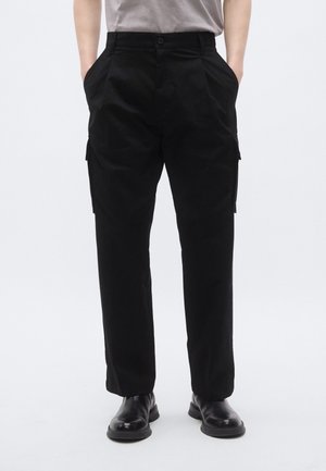 CRAYSEN - Armijas stila bikses - black