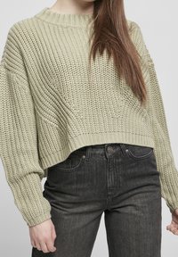 Urban Classics Stickad tröja - light green