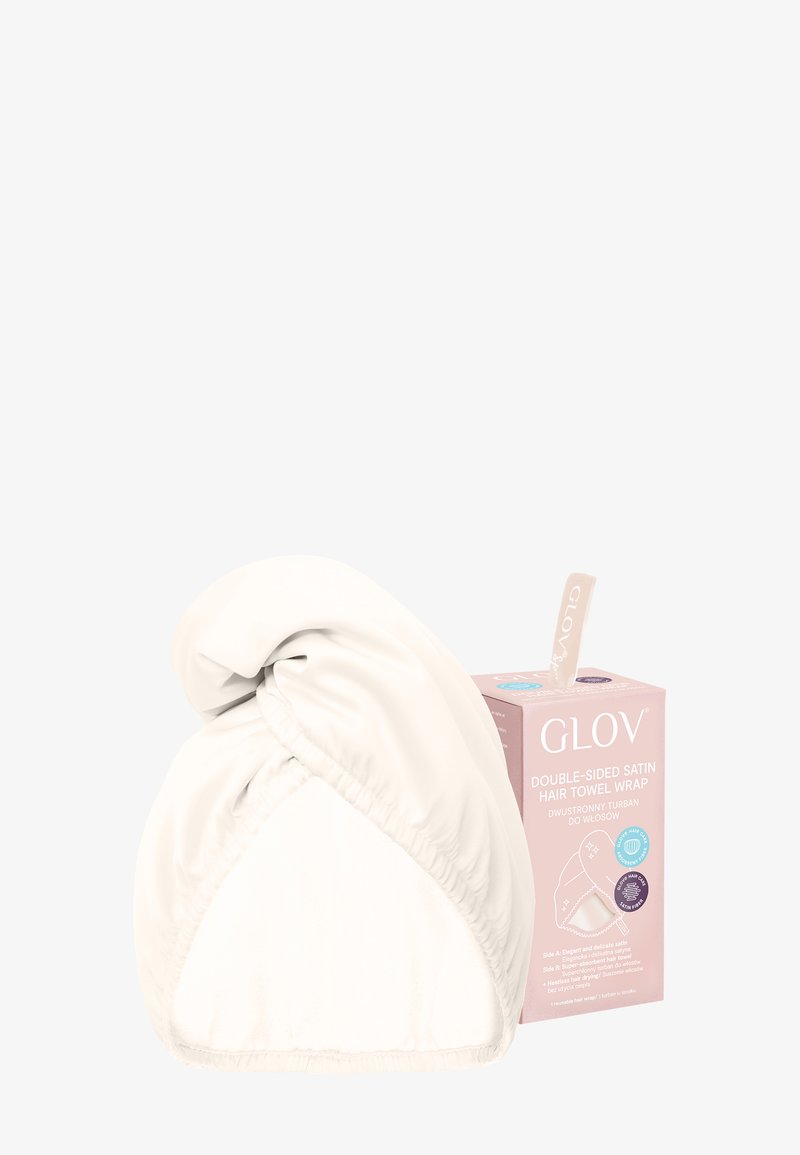 Glov GLOV® DOUBLE-SIDED SATIN HAIR TOWEL WRAP - Haaraccessoire - white