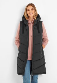 TOG24 RANSKILL - Waistcoat - washed black