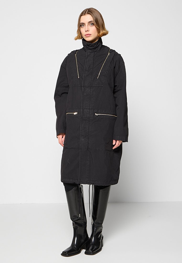 closed Parka zwart
