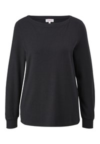 s.Oliver Langarmshirt - dunkelgrau