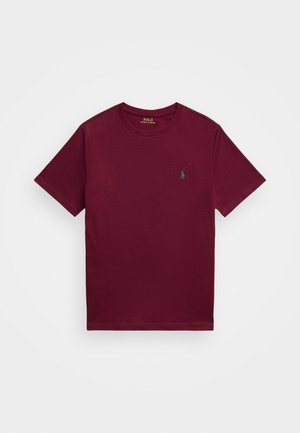 COTTON JERSEY CREWNECK T-SHIRT - Camiseta básica - classic wine