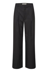PAULA WIDE PANTS - Pantalones - black