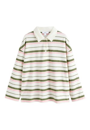 Next, Flísový sveter - pink and green stripe