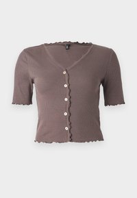 ONLLAILA BUTTON - Basic T-shirt - plum kitten