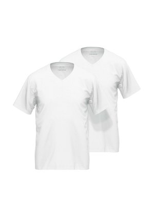 2ER PACK - Basic T-shirt - weiß hell uni