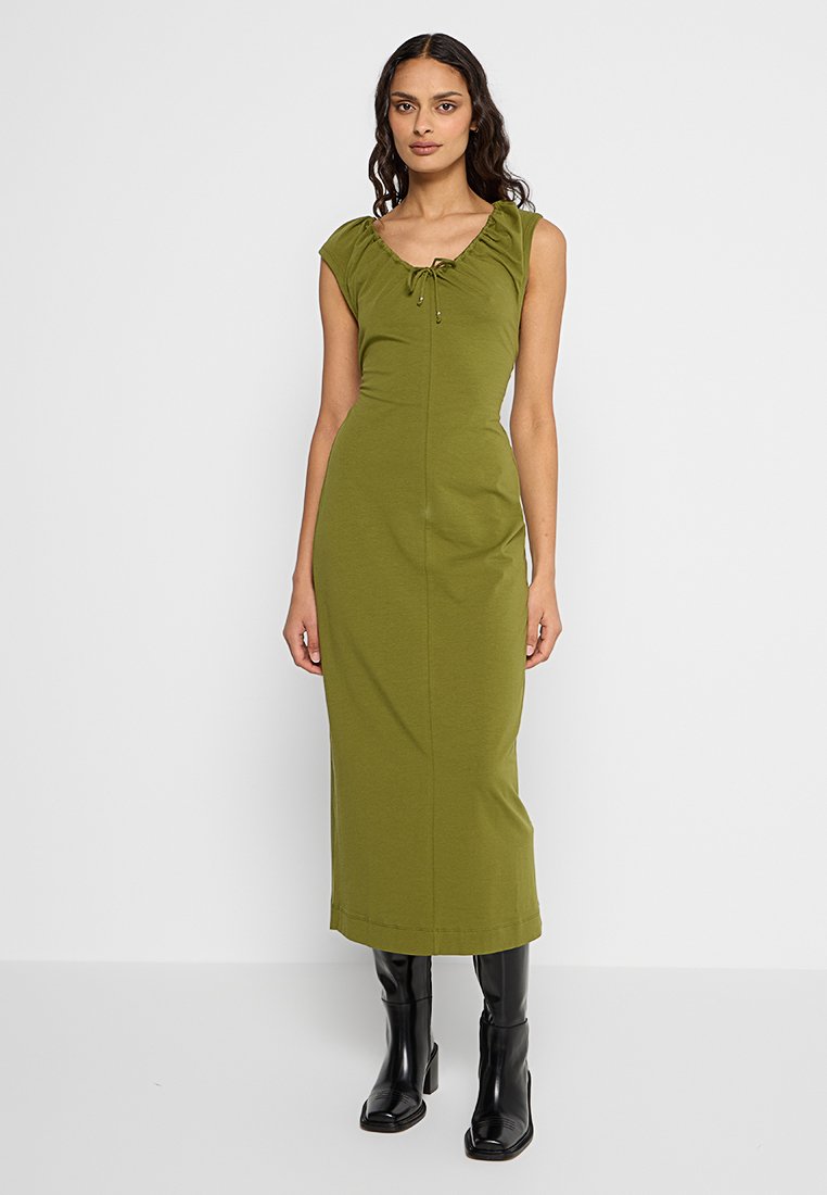 Proenza Schouler White Label Jerseyjurk olijfgroen Proenza Schouler White Label Jerseyjurk olijfgroen