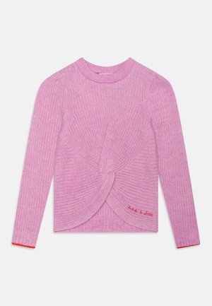 RELAXED-FIT KNOTTED - Strickpullover - disco melange