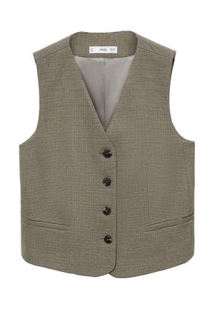 Mango Waistcoat - khaki