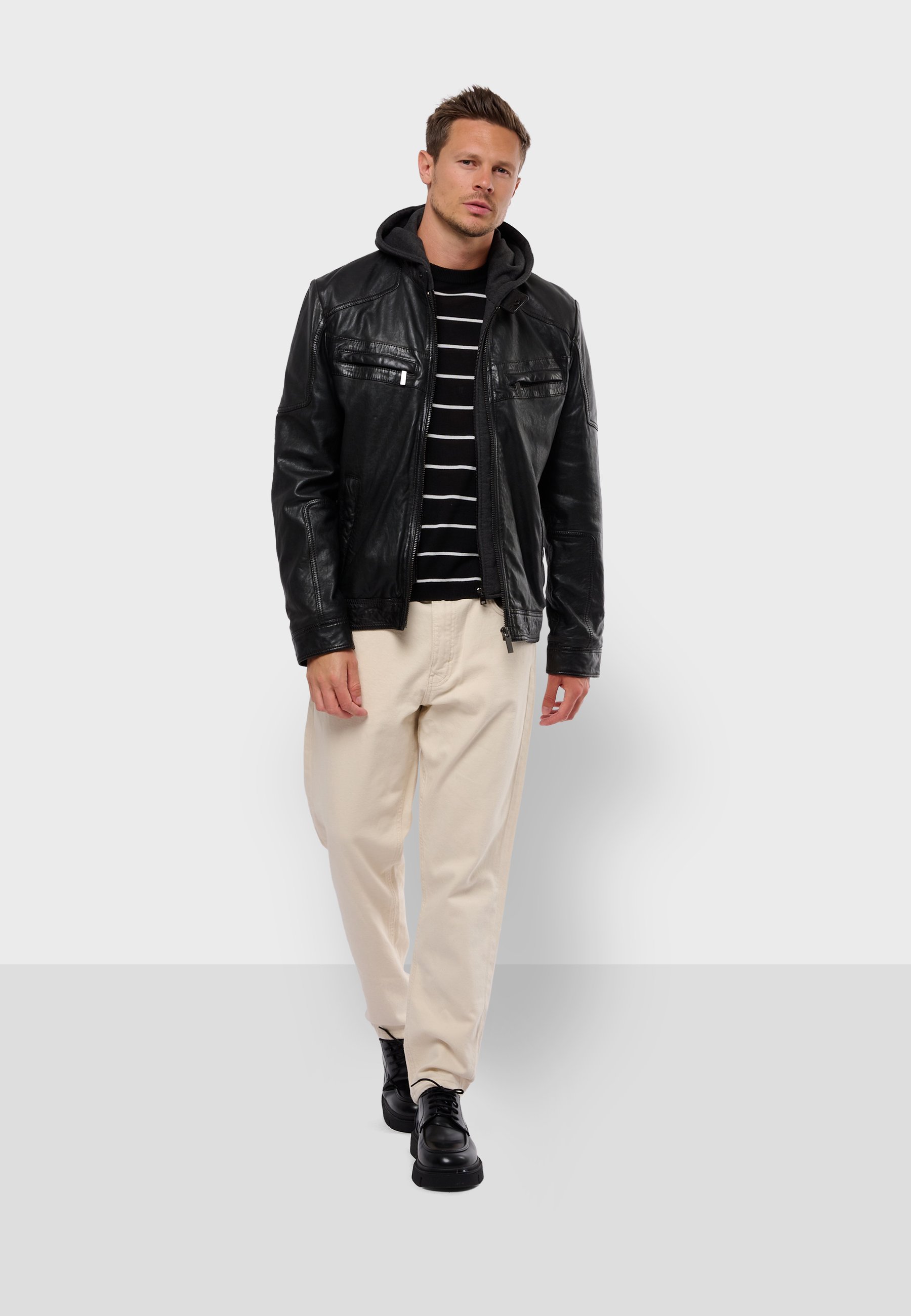Oakwood DRIVE 1 - Leather jacket - black - Zalando.ie