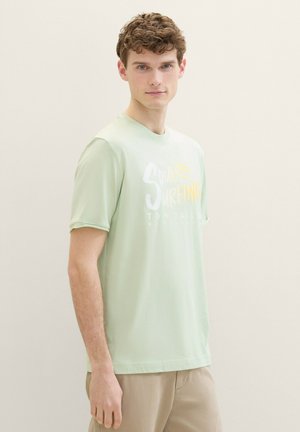 MIT TEXT - T-Shirt print - tender sea green