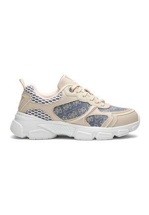 Guess INDYE LOGO LAUFSCHUHE - Zapatillas - creme