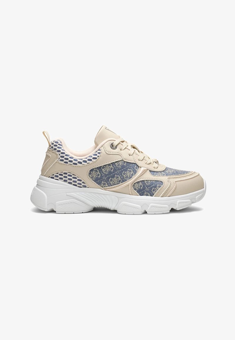 Guess INDYE LOGO LAUFSCHUHE - Baskets basses - creme