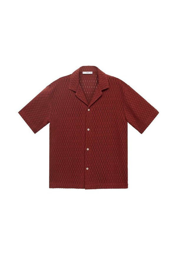WITH OPENWORK DETAIL - Shirt - cherry4