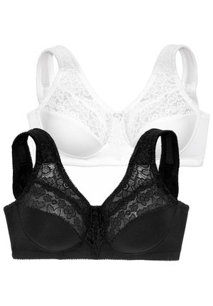 LASCANA 2 PACK - Underwired bra - schwarz weiß