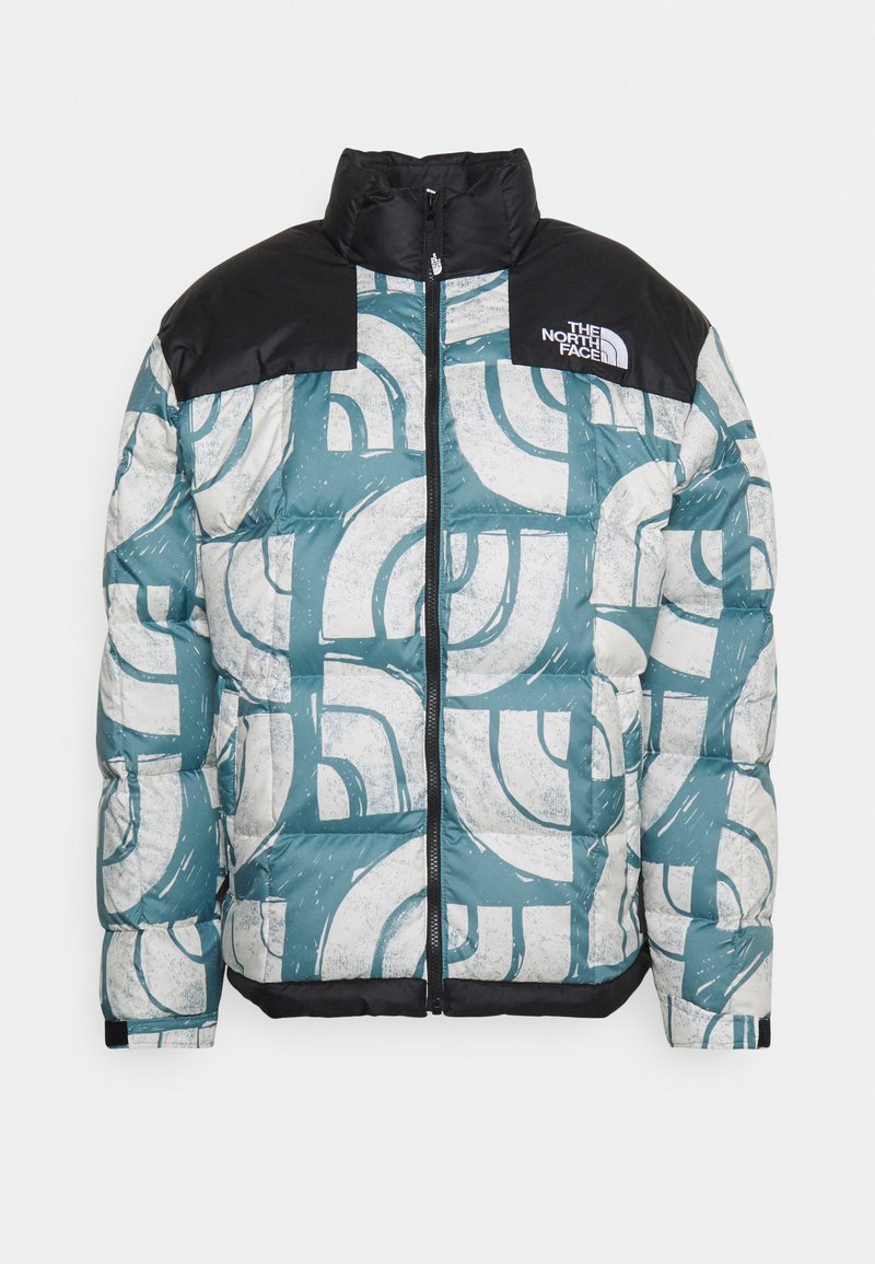 Herren Leichte Jacken | The North Face LHOTSE JACKET Daunenjacke goblin blue woodblock half dome print/blau - IZ57302 Herren Leichte Jacken | The North Face LHOTSE JACKET Daunenjacke goblin blue woodblock half dome print/blau - IZ57302