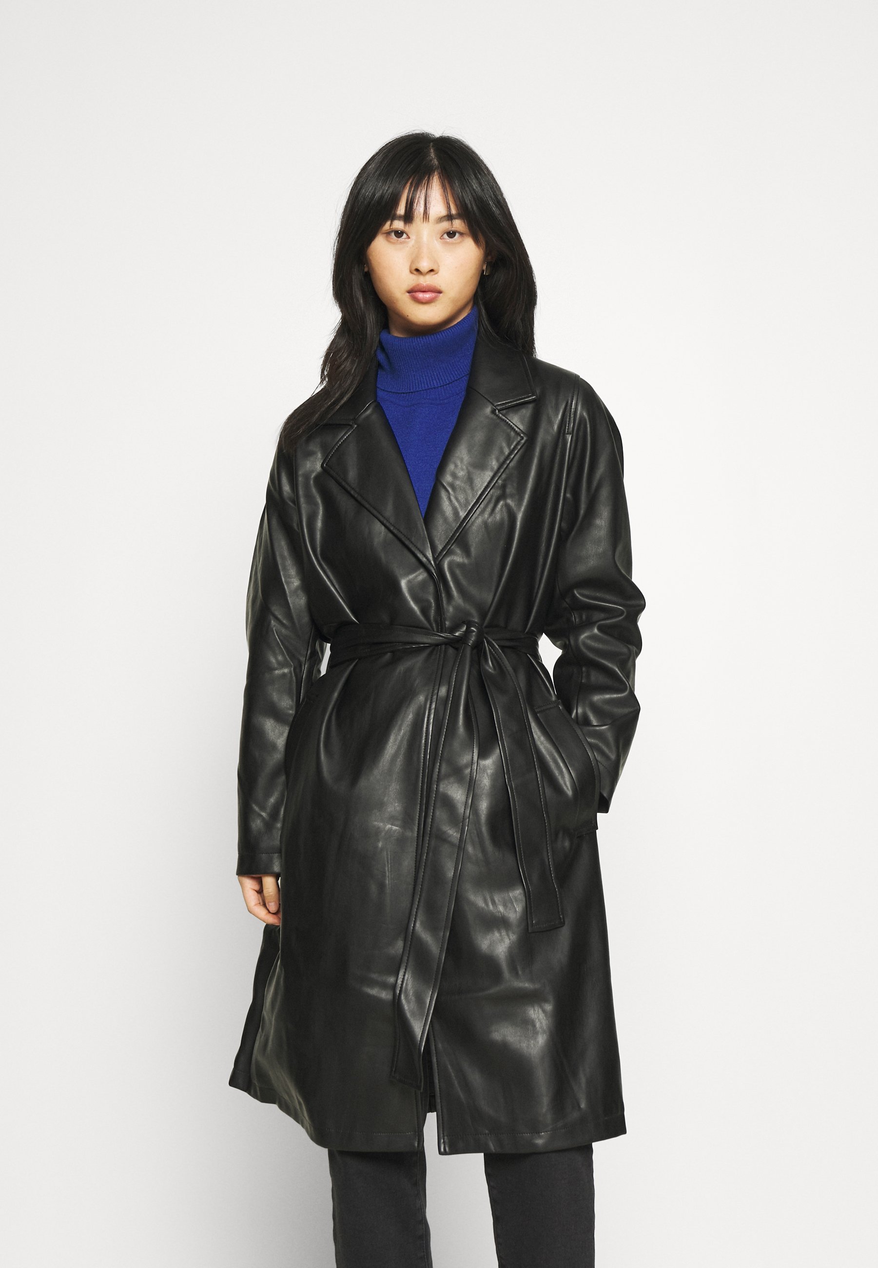 Fashion Union Petite ELOISE BELTED COAT 