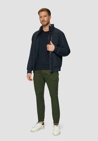 s.Oliver AUS BAUMWOLLJERSEY - Langarmshirt - navy