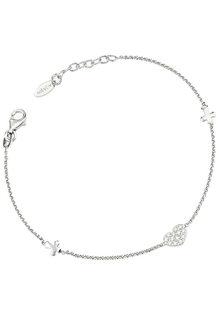Damen Halsketten | Amen Armband silber/silberfarben - UH94471 Damen Halsketten | Amen Armband silber/silberfarben - UH94471