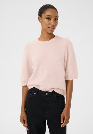 Basic T-shirt - rose grey melange