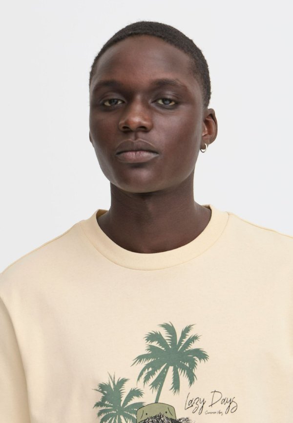 BHJERRON - Print T-shirt - beige sloth4