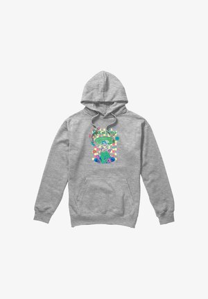 Cotton Soul, RICK AND MORTY FALLING PORTALS - Kapuzenpullover - mottled light grey