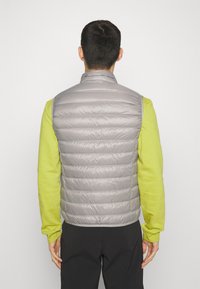 EA7 Emporio Armani WAISTCOAT - Strukirani kaput - grigio chiaro
