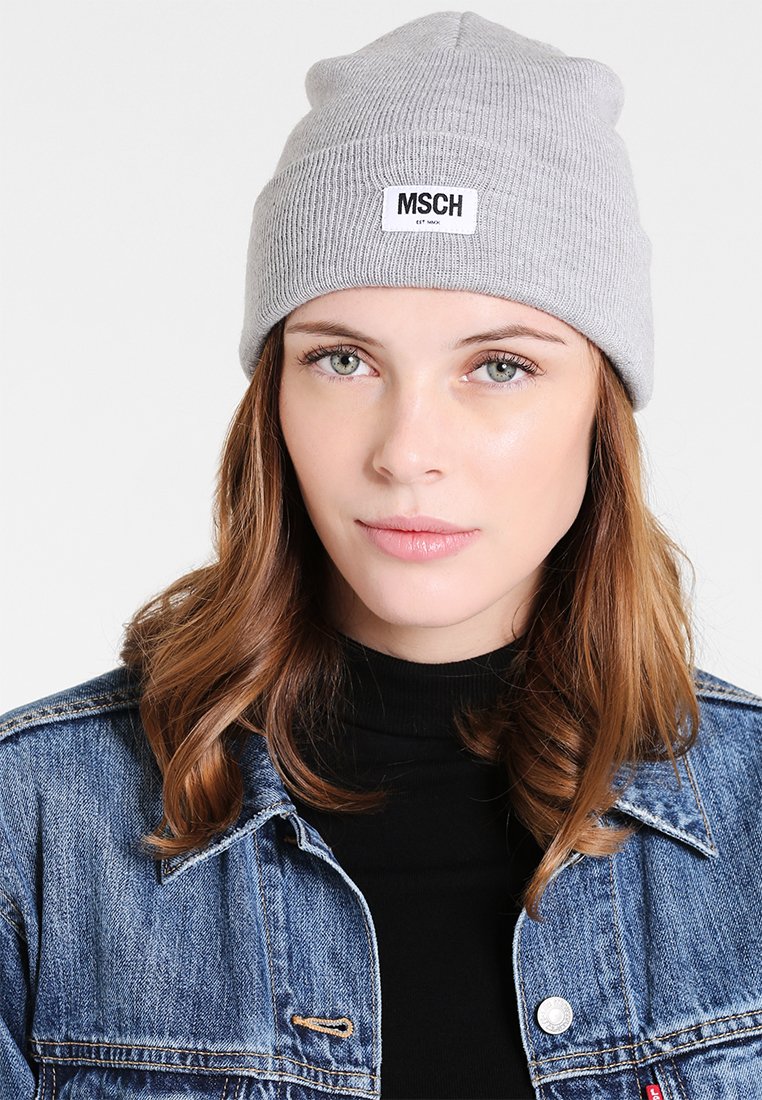 Moss Copenhagen MOJO BEANIE - Huer - grey melange/lysegrå Zalando.dk