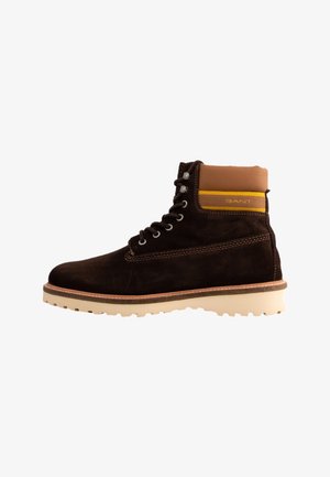 RODEN - Snørestøvletter - dk brown+toffee