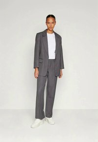 ONLY ONLHATTIE-LANA - Trousers - dark grey melange