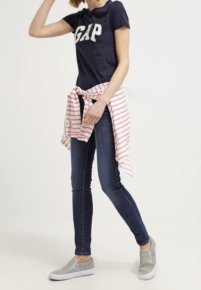 GAP Print T-shirt - blue - (Pre-owned) - Zalando