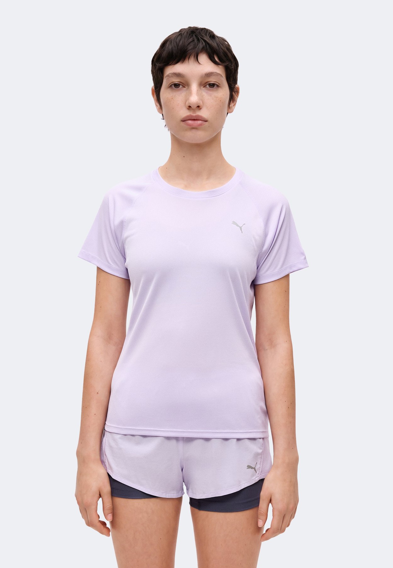 PUMA RUN VELOCITY TEE - Sports T-shirt - light lavender