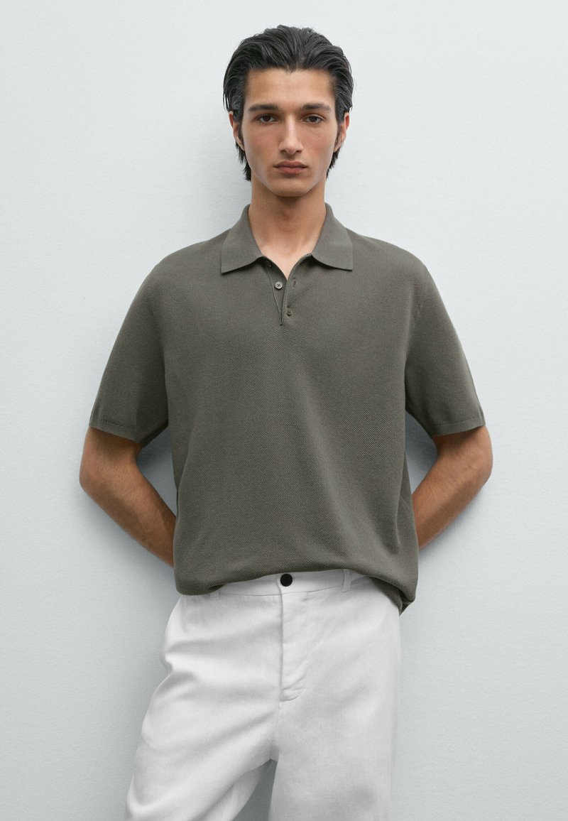 Massimo Dutti - TEXTURED - Polo - dark grey, Ingrandire