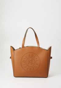 K/CIRCLE TOTE WITH POUCH SET - Shopping bag - dark tan