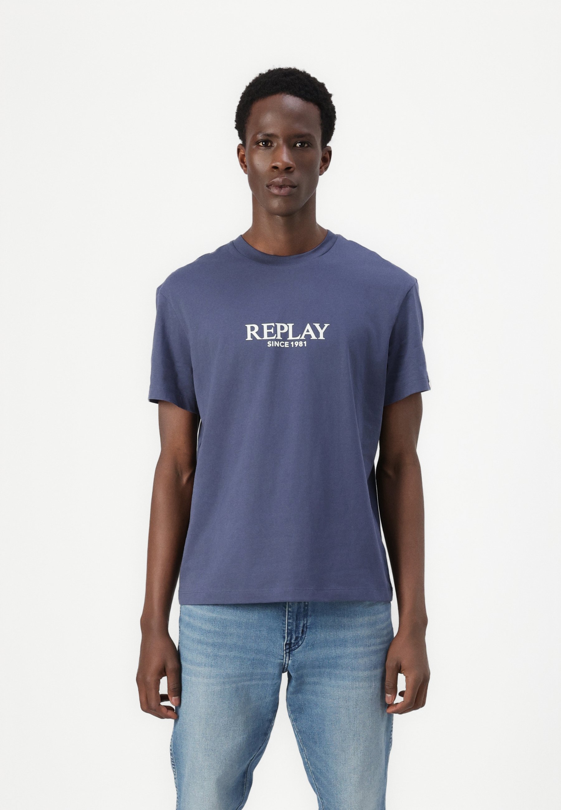Replay T-Shirt Uomo In Cotone 100% - Maglietta Manica Corta Basic, Vestibilità Comoda