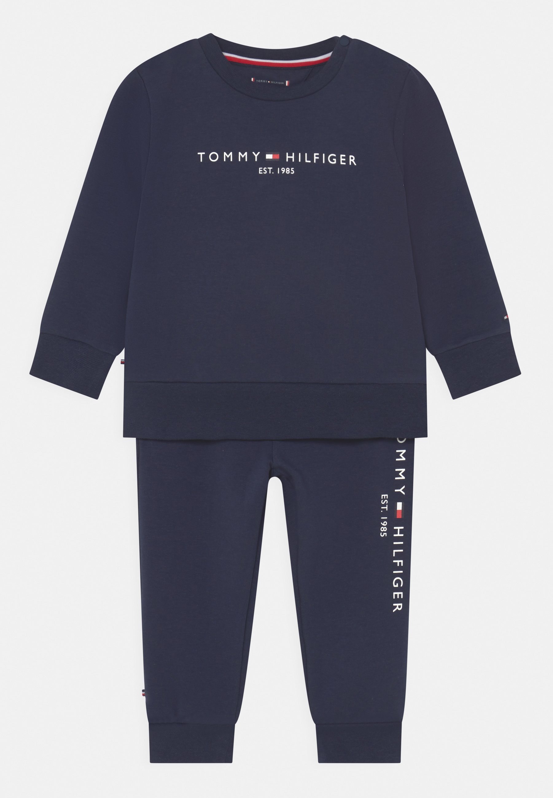 Hilfiger BABY ESSENTIAL CREWSUIT SET UNISEX - Træningssæt - navy/mørkeblå Zalando.dk