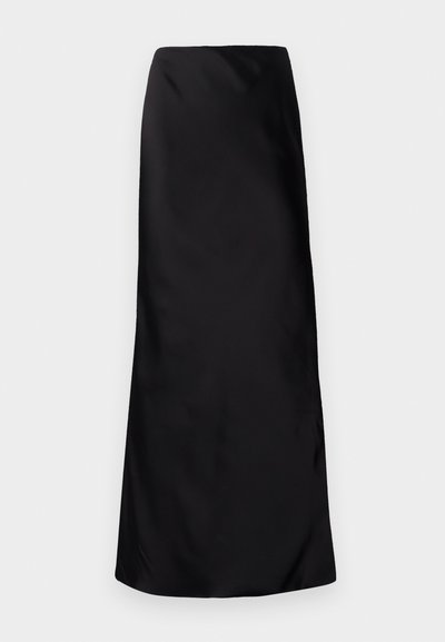 Norma Kamali BIAS OBIE SKIRT - Fustă maxi - black