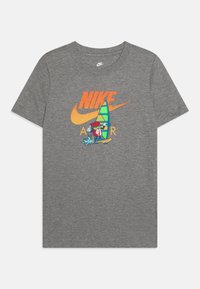 Nike Sportswear TEE BOXY UNISEX - T-shirt con stampa - carbon heather
