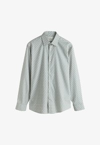 Niet geselecteerd, sage green geometric print